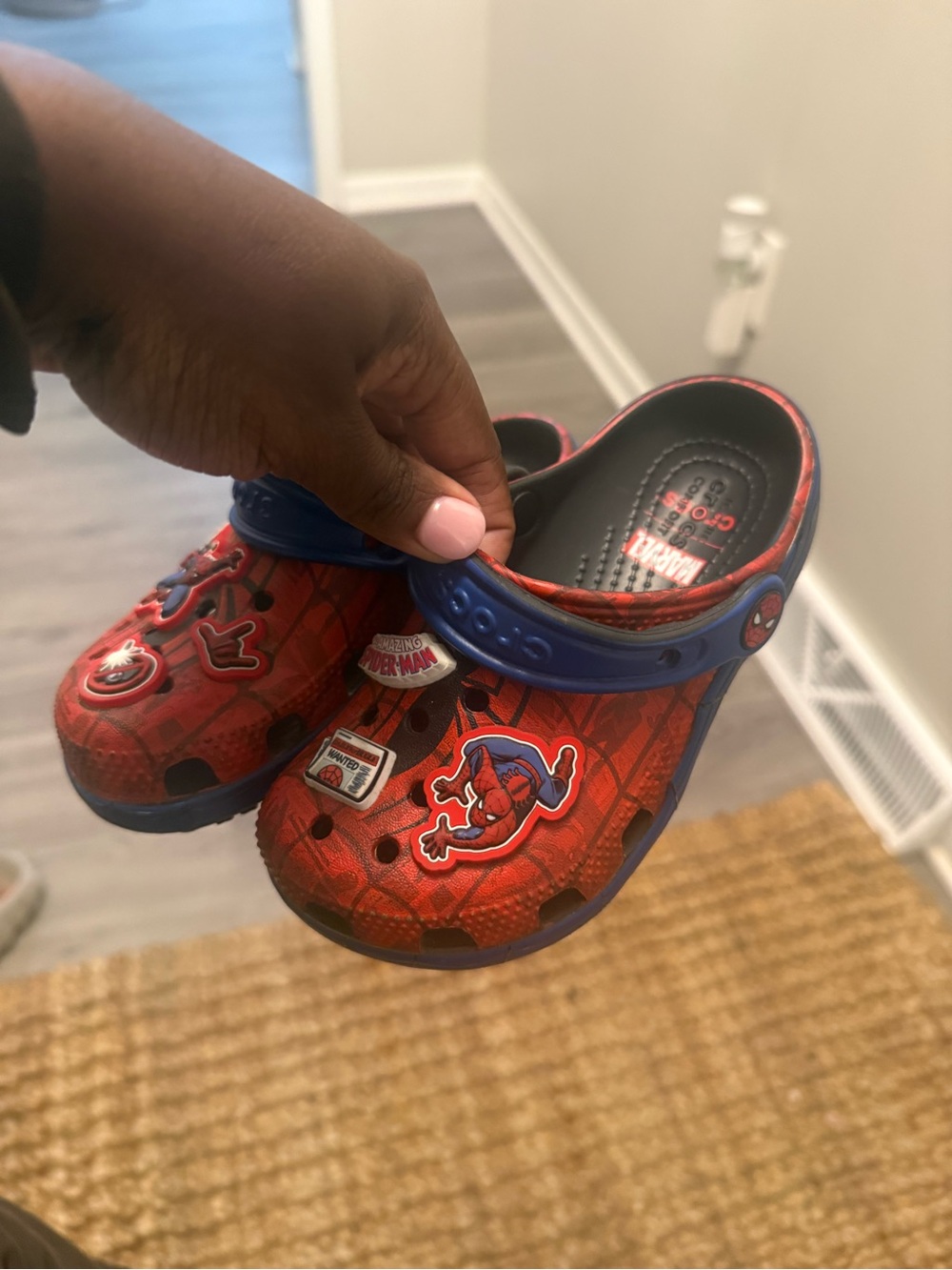 Crocs Kids Spider-Man Clog Sandals - Red & Blue